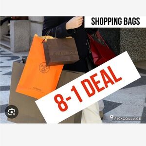 8-1 Louis Vuitton and Hermès Shopping Bags